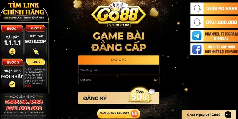 Hướng dẫn quy trình tham gia đặt cược game bài đổi thưởng Go88 Hướng dẫn quy trình tham gia đặt cược game bài đổi thưởng Go88